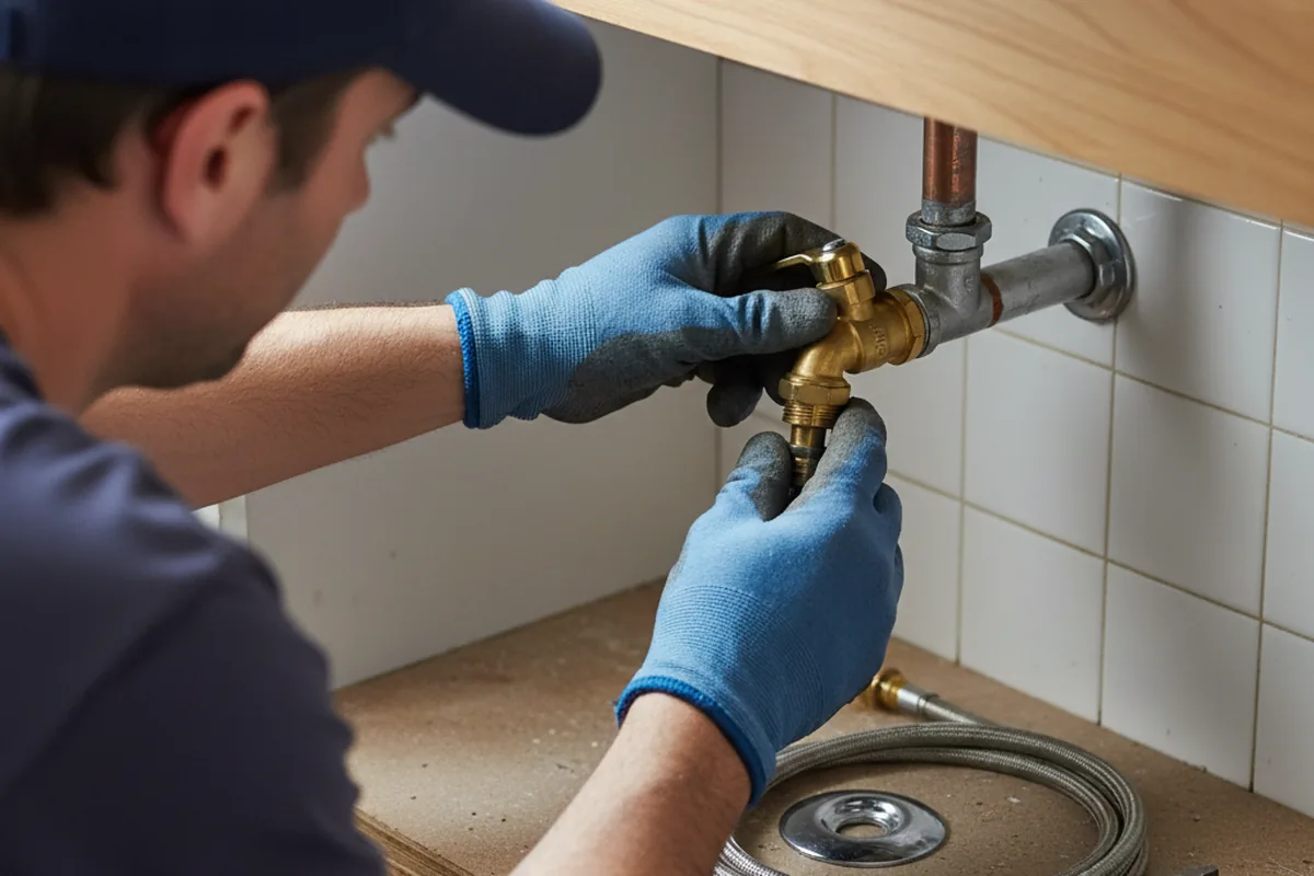Shutoff valve and fitting work during Repiping in Rineyville